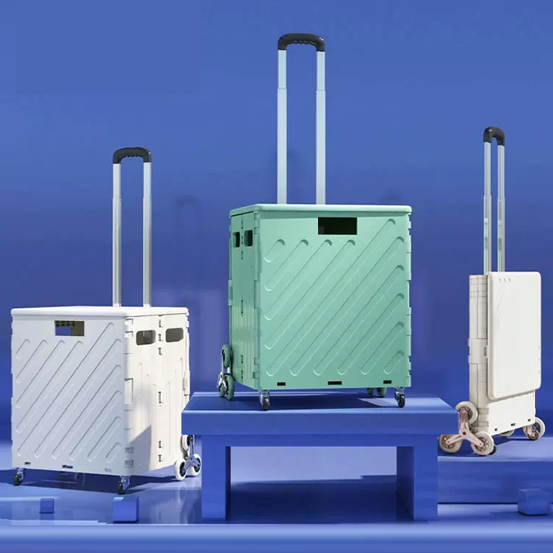 Office Supply Cart - Lightweight Brushed Trolley Luggage Trolley Express