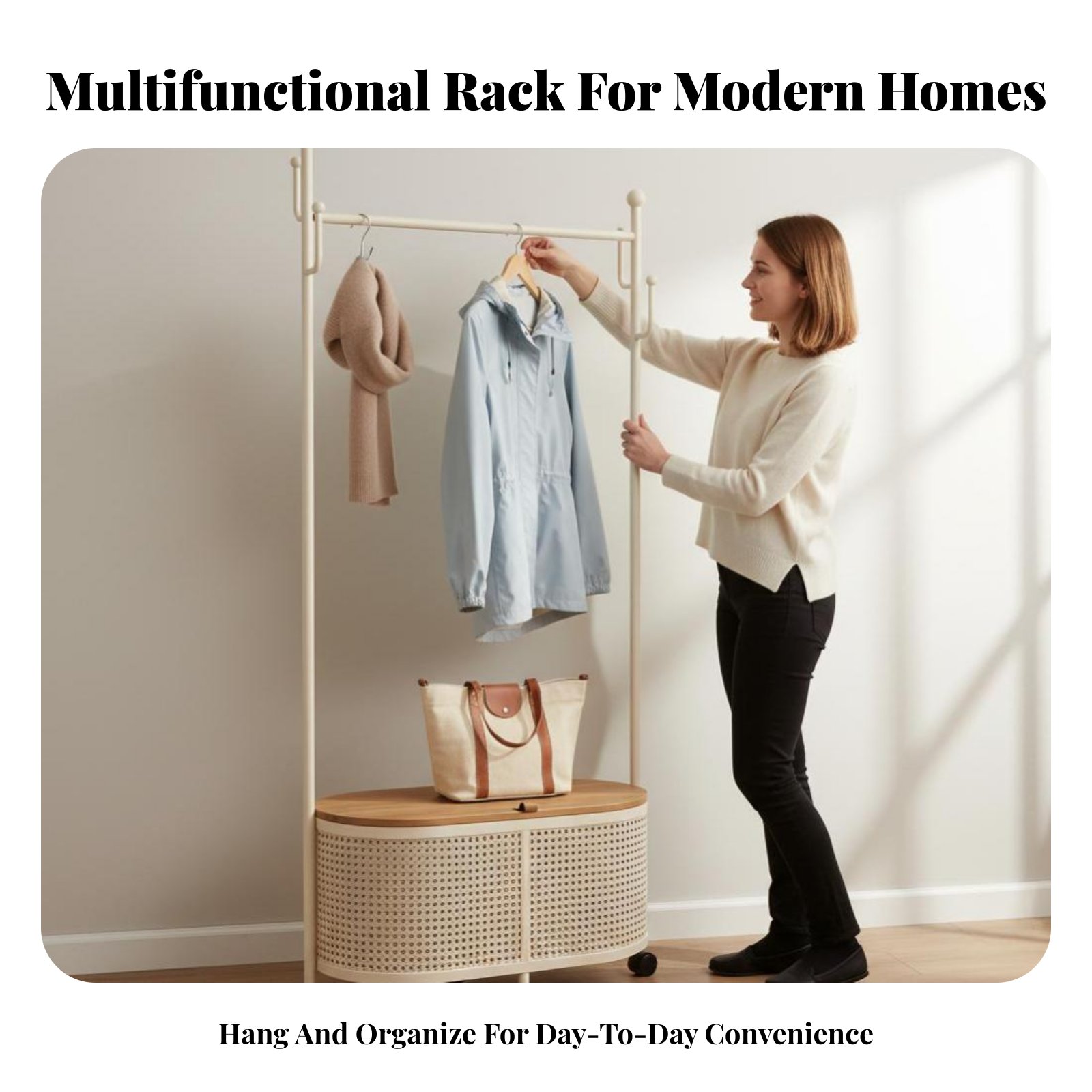 Coat Rack Standing - Rolling Clothes Rack Freestanding Rolling Coat
