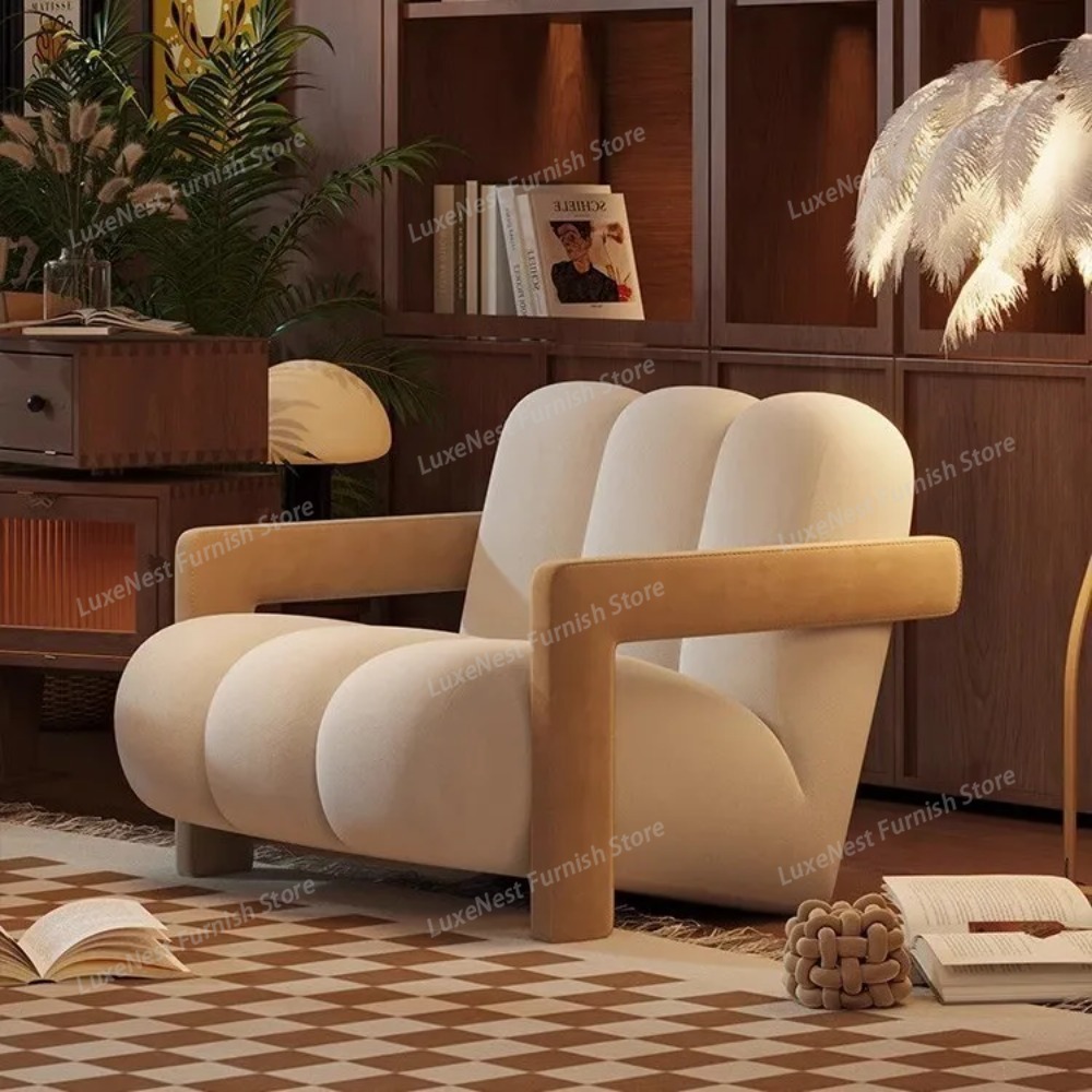 Office Furniture For Small Spaces - Vintage Design Accent Chair for Small