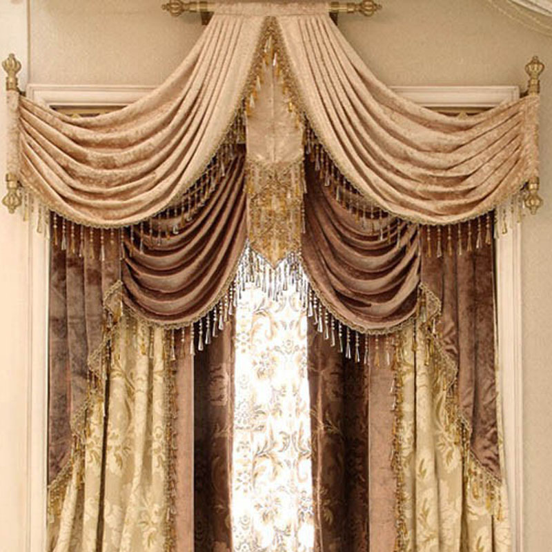 Living room curtains luxury Eu - Office Furniture Hong Kong avaliação e preço
