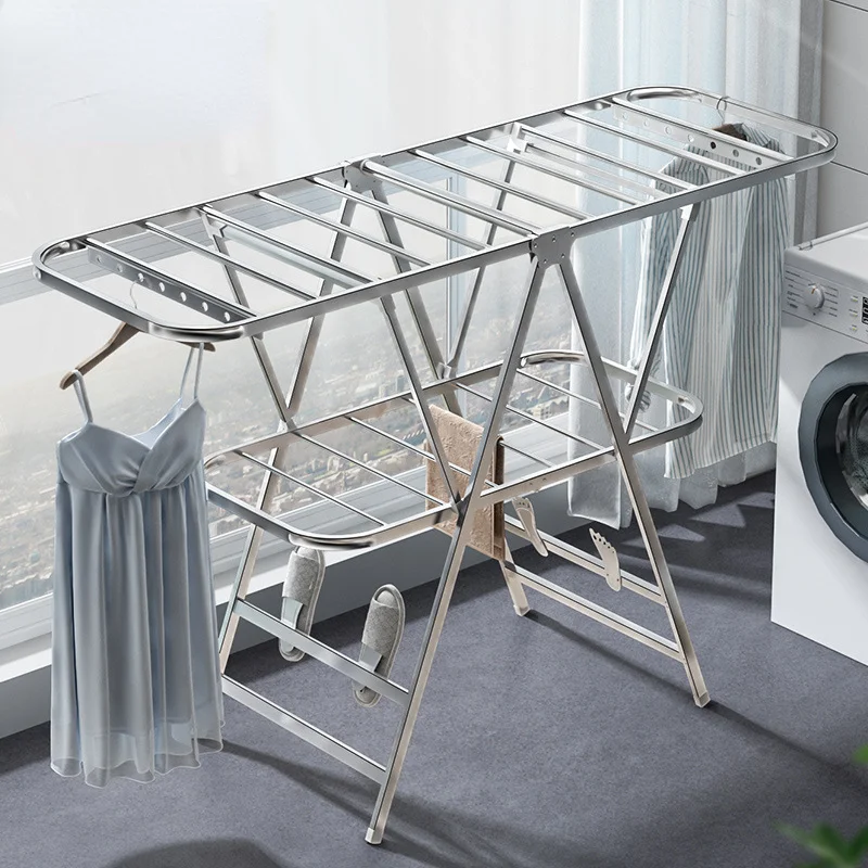 Folding Coat Hanger Balcony Cl - Coat Rack Standing avaliação e preço