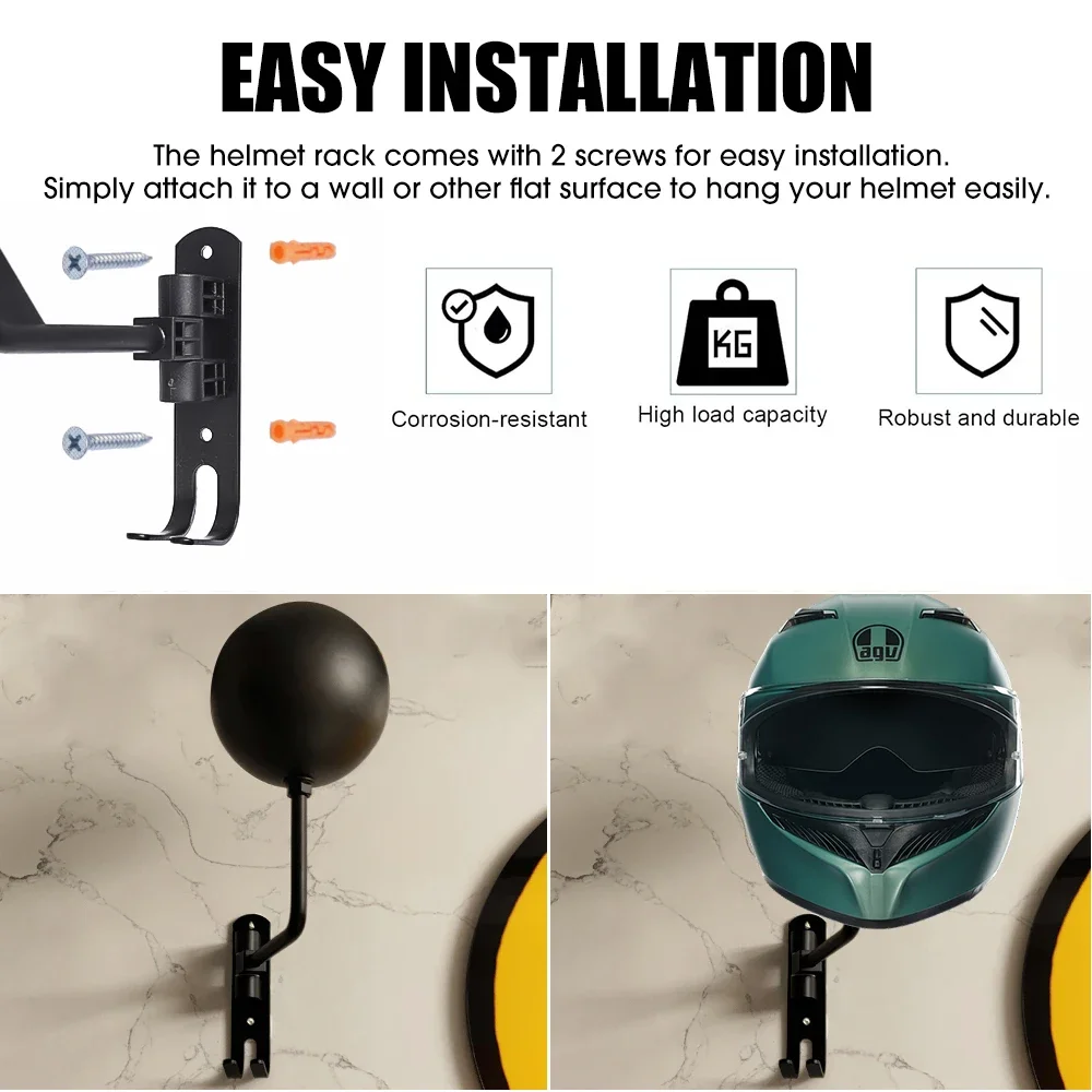 Motorcycle Helmet Rack Wall Mo - Coat Rack Standing avaliação e preço