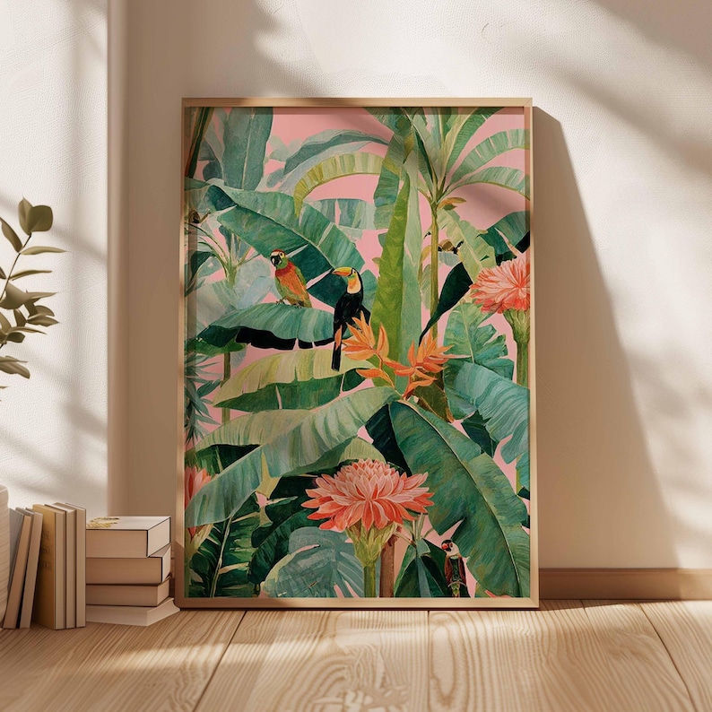 1pc Retro Tropical Canvas Post - Office Furniture Direct avaliação e preço