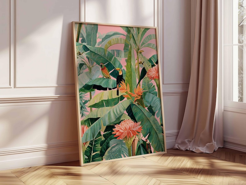 1pc Retro Tropical Canvas Post - Office Furniture Direct avaliação e preço