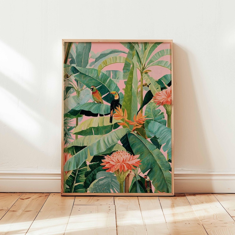 1pc Retro Tropical Canvas Post - Office Furniture Direct avaliação e preço