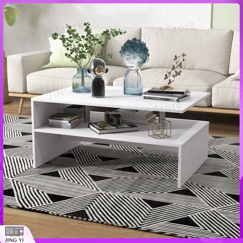 2 Tier Coffee Table Modern Liv - Office Furniture For Small Spaces avaliação e preço