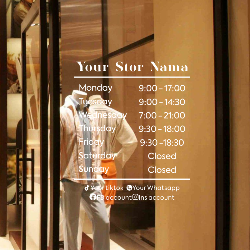 Opening Hours With Custom Busi - Office Furniture Logo avaliação e preço