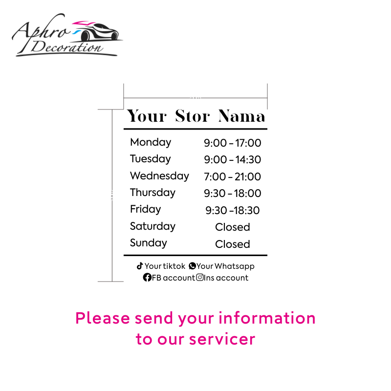 Opening Hours With Custom Busi - Office Furniture Logo avaliação e preço