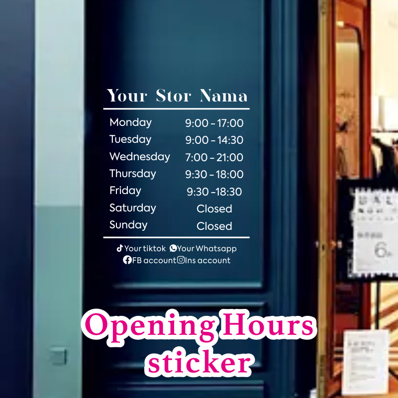 Opening Hours With Custom Busi - Office Furniture Logo avaliação e preço