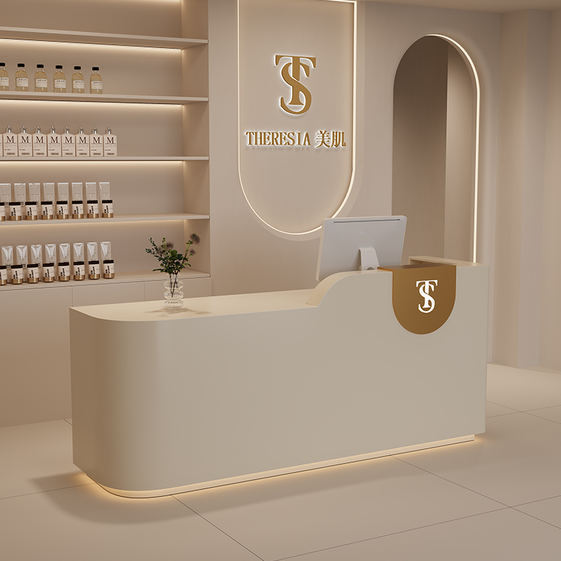 Large Counter Logo Reception D - Office Furniture Logo avaliação e preço