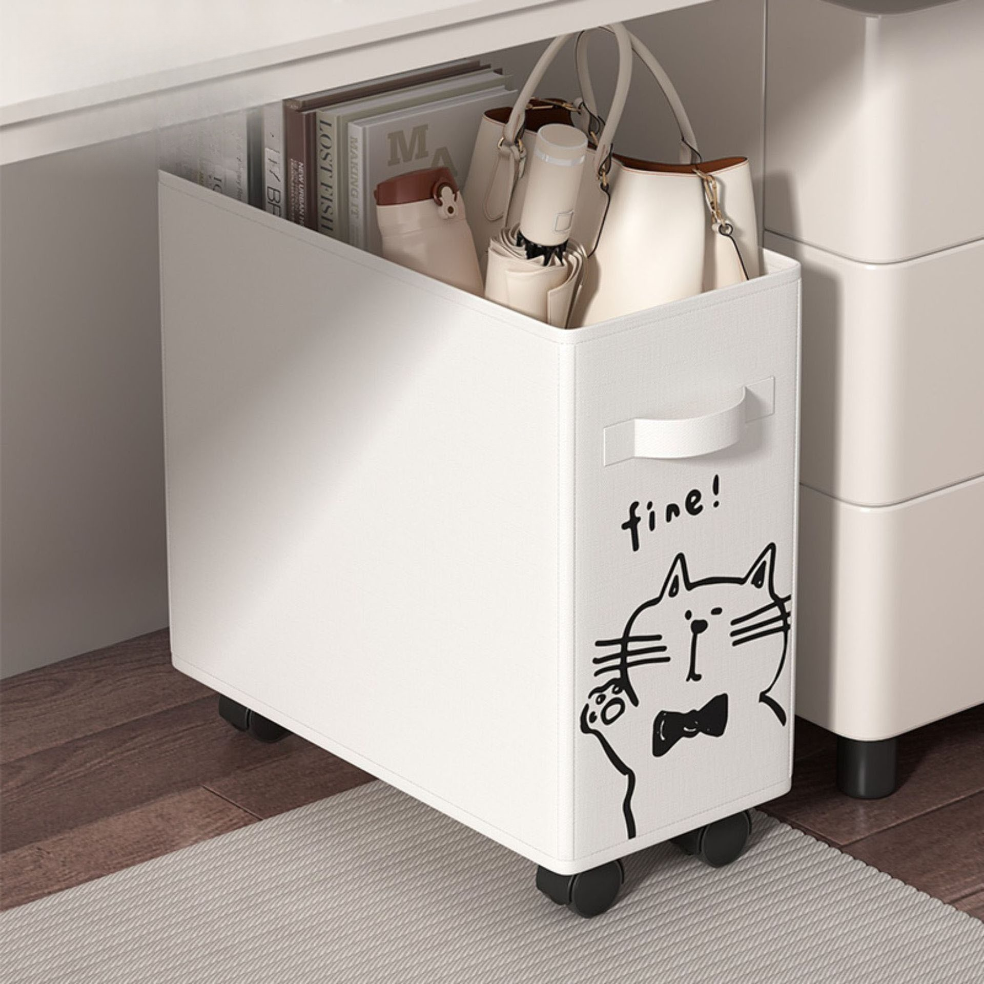 Open Basket Under Desk Storage - Office Supply Cart avaliação e preço