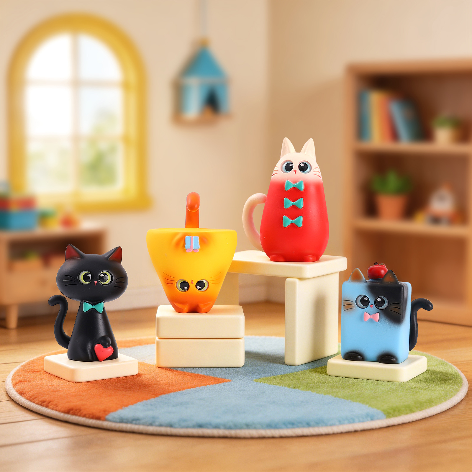 Blind Box Cat Figurine Resin C - Office Furniture Direct avaliação e preço