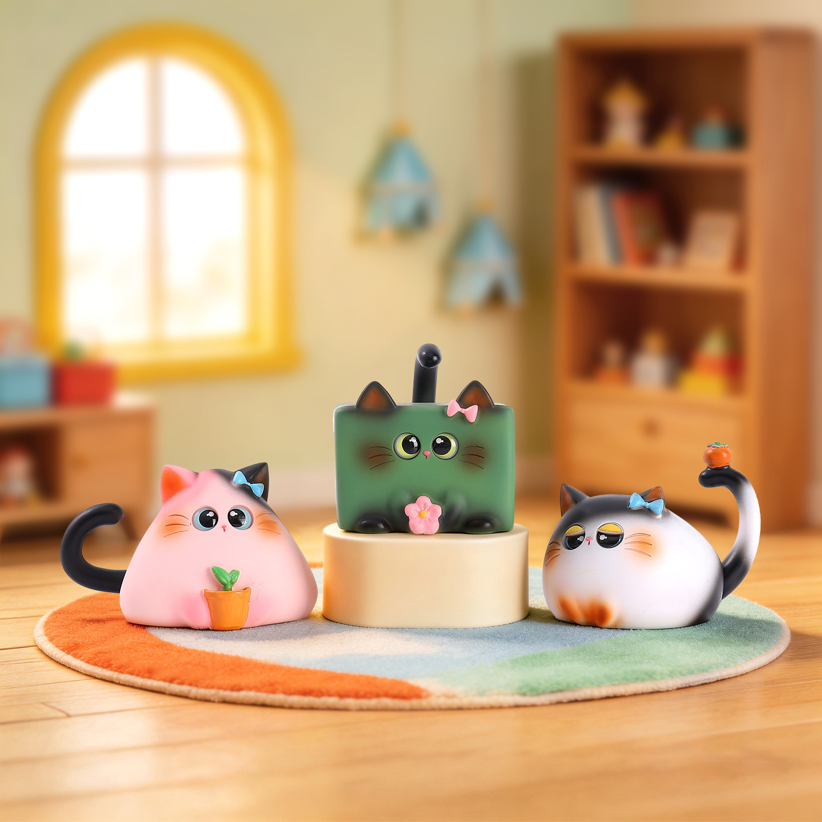 Blind Box Cat Figurine Resin C - Office Furniture Direct avaliação e preço