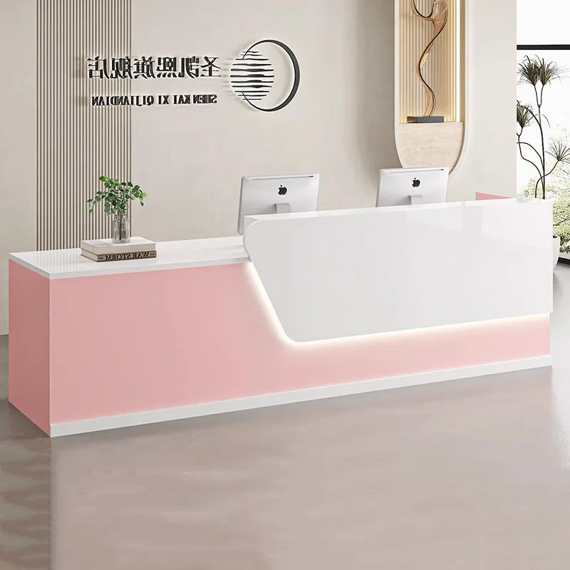 Beauty Home Reception Desk Lux - Office Furniture Logo avaliação e preço