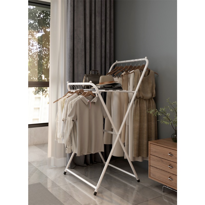 Clothes drying rack floor-to-c - Coat Rack Standing avaliação e preço