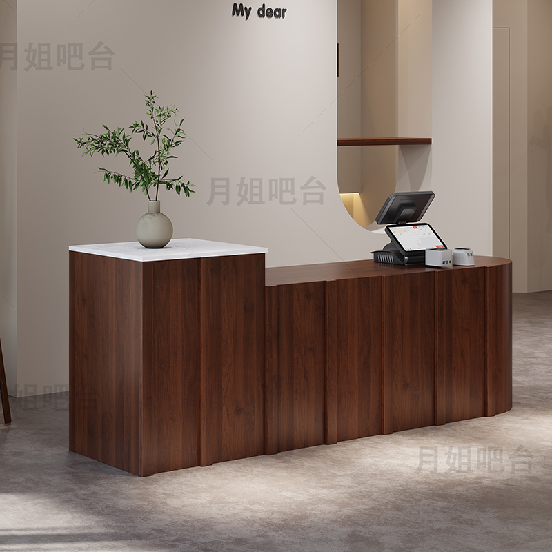 Counter Beauty Reception Desks - Office Furniture Logo avaliação e preço