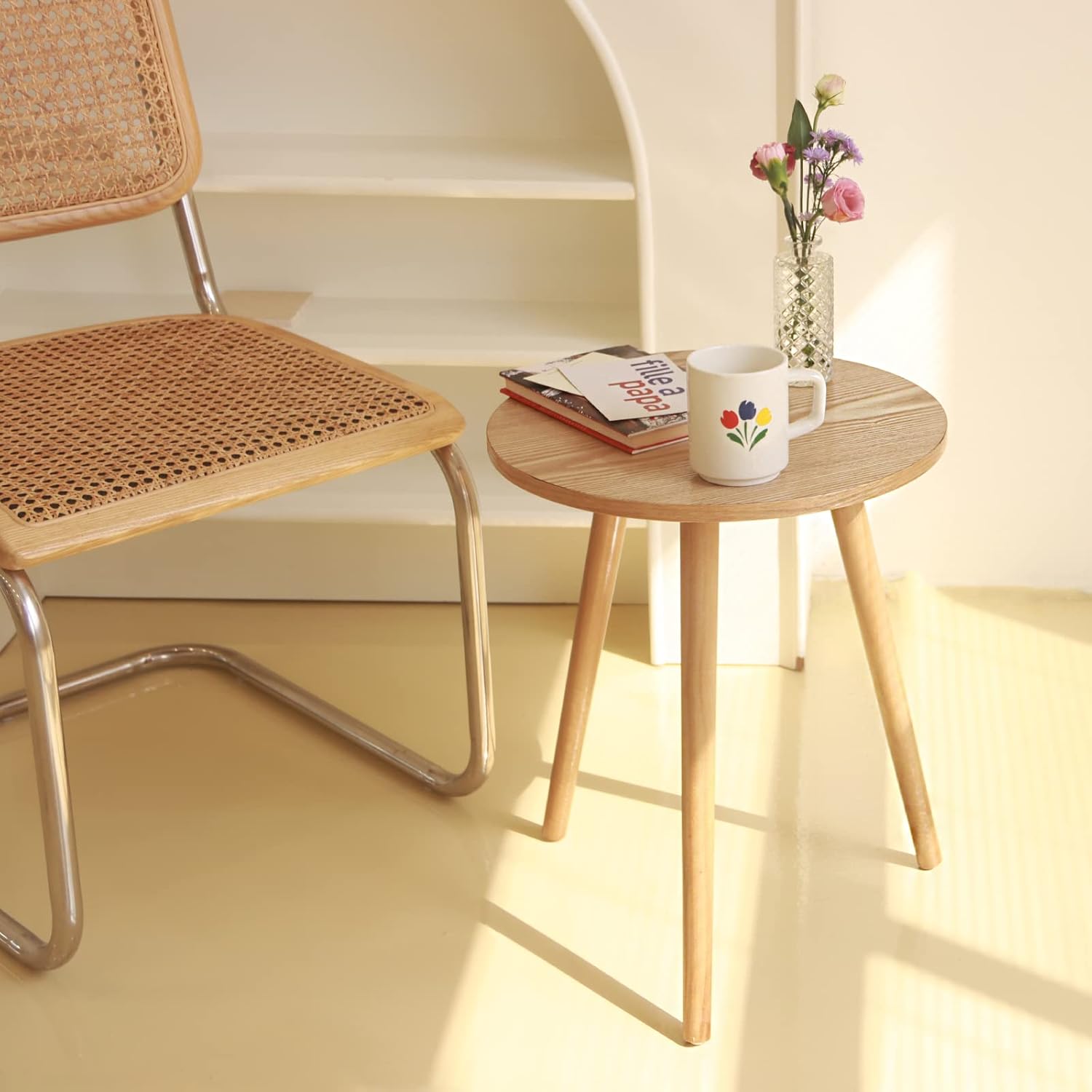 Side Table Round, Small Accent - Office Furniture For Small Spaces avaliação e preço