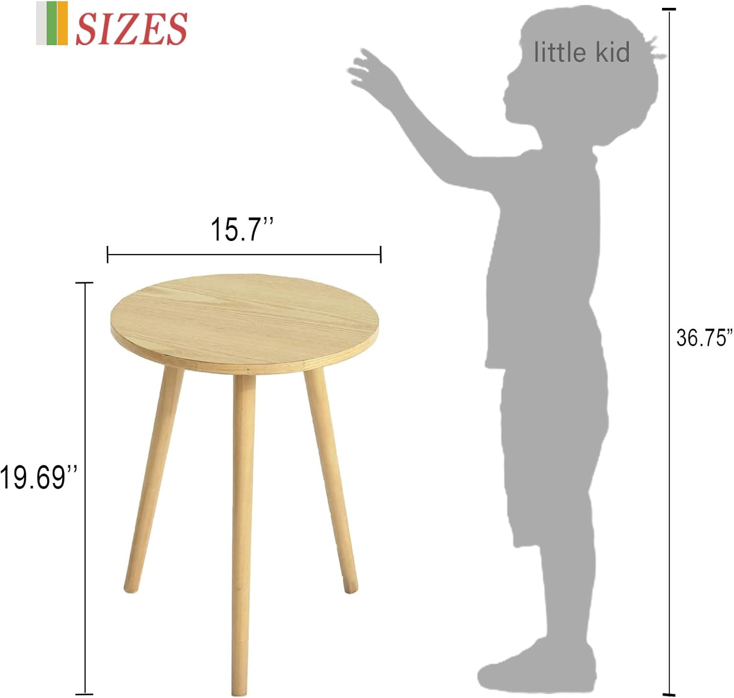 Side Table Round, Small Accent - Office Furniture For Small Spaces avaliação e preço