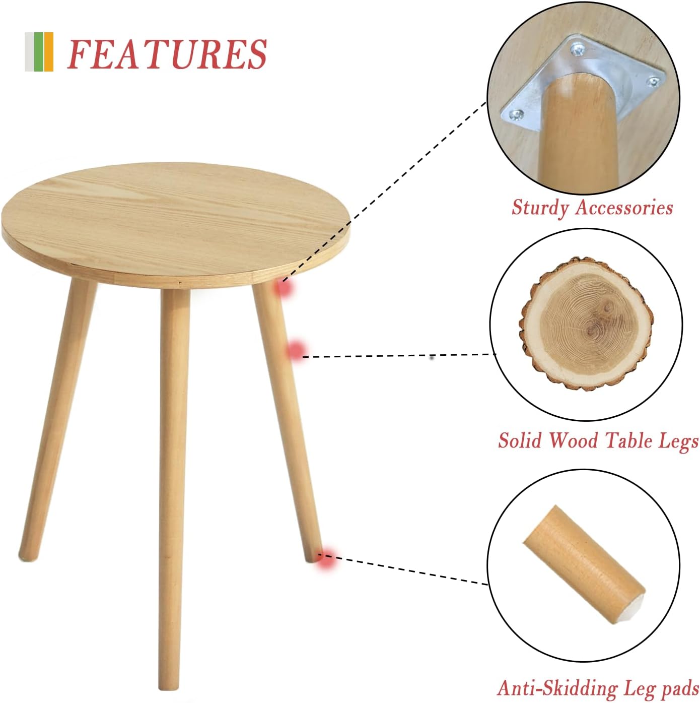 Side Table Round, Small Accent - Office Furniture For Small Spaces avaliação e preço