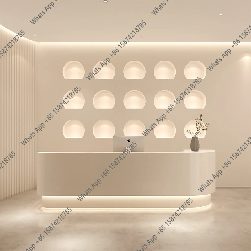 M C Clothing Store Reception D - Office Furniture Logo avaliação e preço