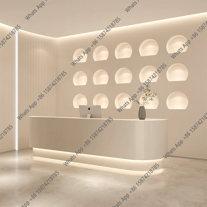 M C Clothing Store Reception D - Office Furniture Logo avaliação e preço