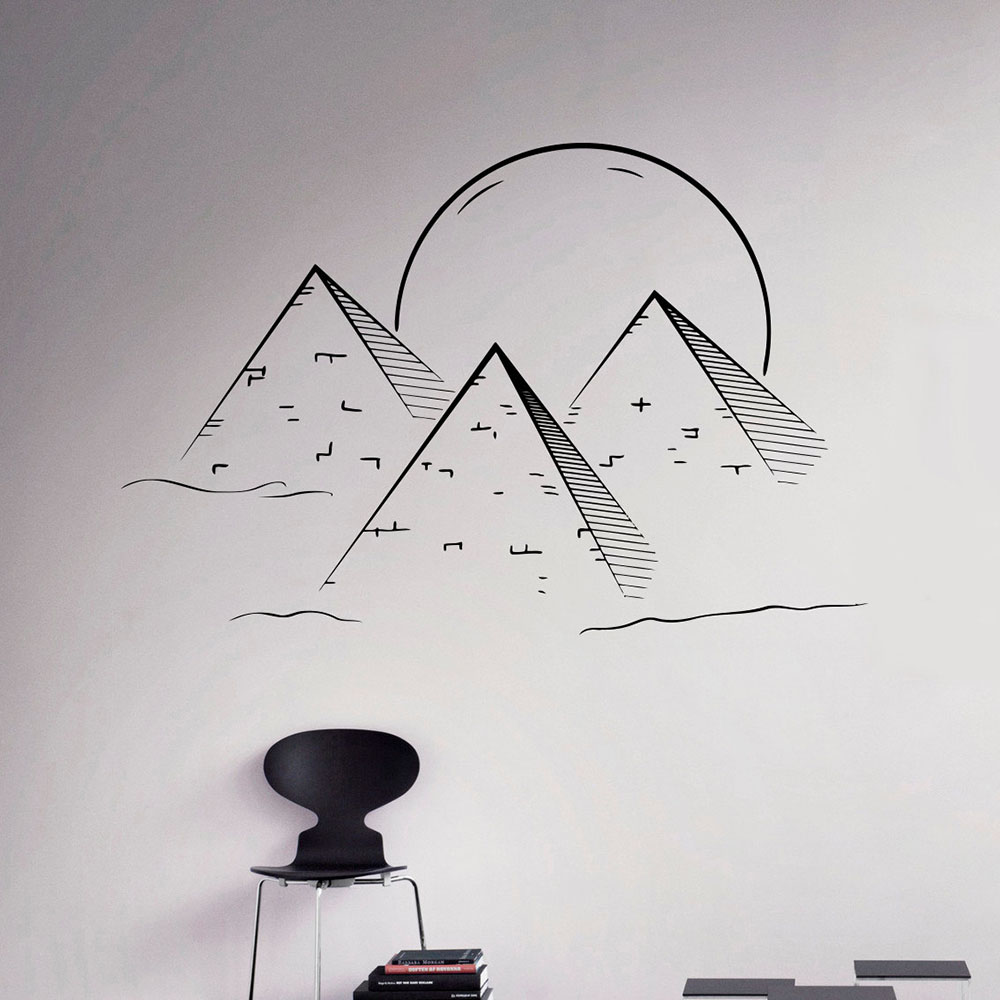 Egyptian Pyramids Wall Decal S - Office Furniture Egypt avaliação e preço