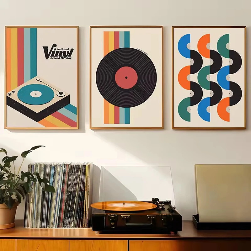Mid Century Vinyl Record Canva - Office Furniture Direct avaliação e preço