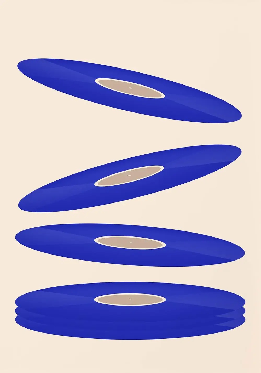 Mid Century Vinyl Record Canva - Office Furniture Direct avaliação e preço