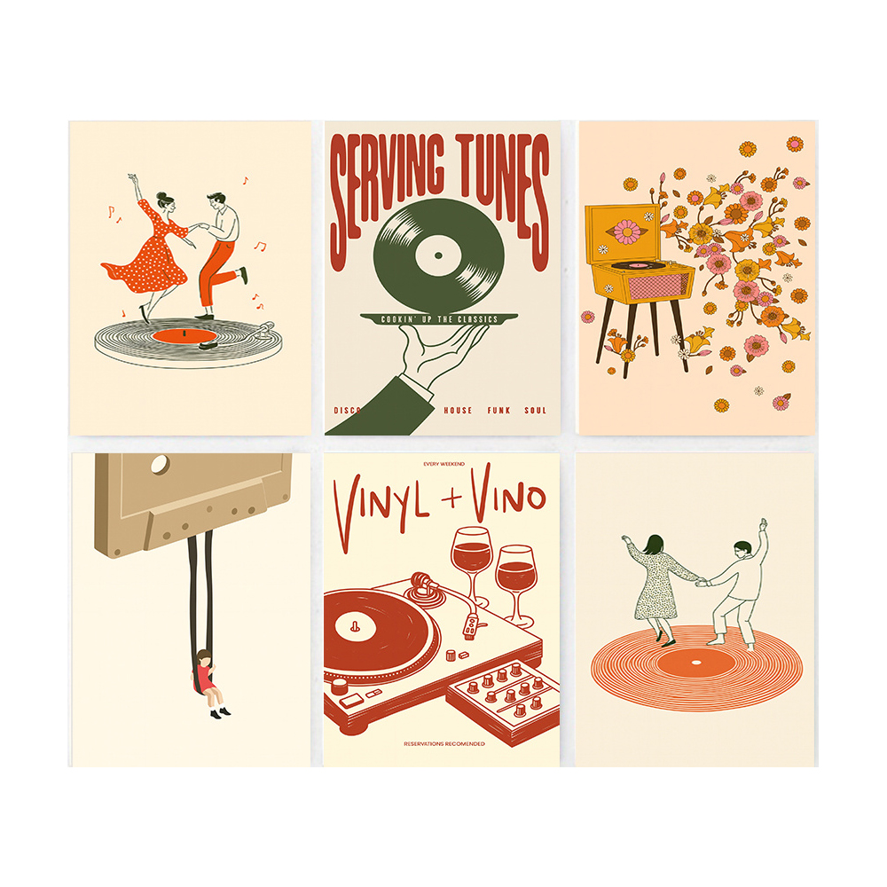 1pc Vintage Music Canvas Poste - Office Furniture Direct avaliação e preço