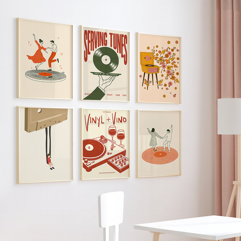 1pc Vintage Music Canvas Poste - Office Furniture Direct avaliação e preço