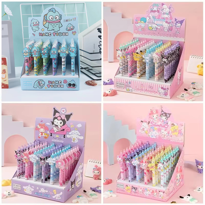 48pcs Gel Pen Kuromi Cinnamoro - Office Supply Cart avaliação e preço