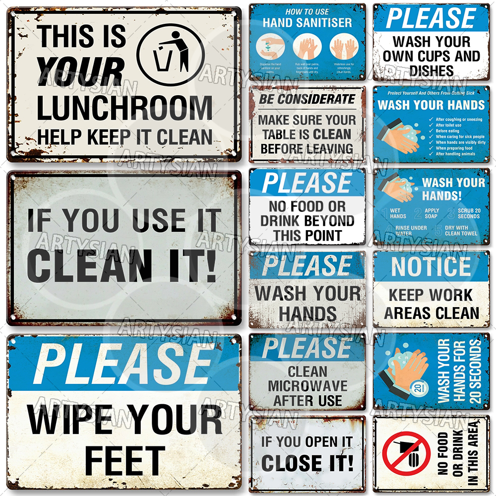 Hygiene Metal Sign No Shoes No - Office Furniture Direct avaliação e preço