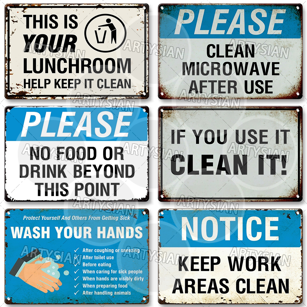Hygiene Metal Sign No Shoes No - Office Furniture Direct avaliação e preço