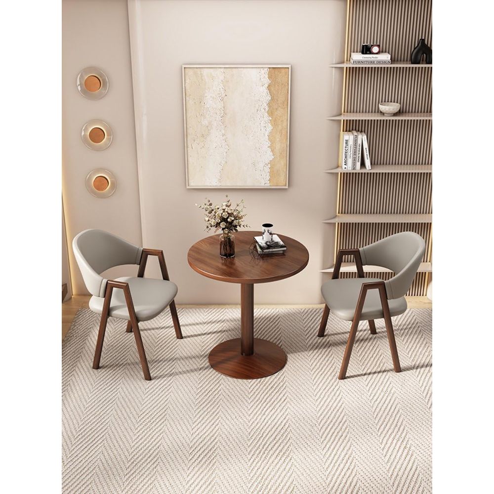 Round Retion Desk with 2 Chair - Office Furniture For Small Spaces avaliação e preço