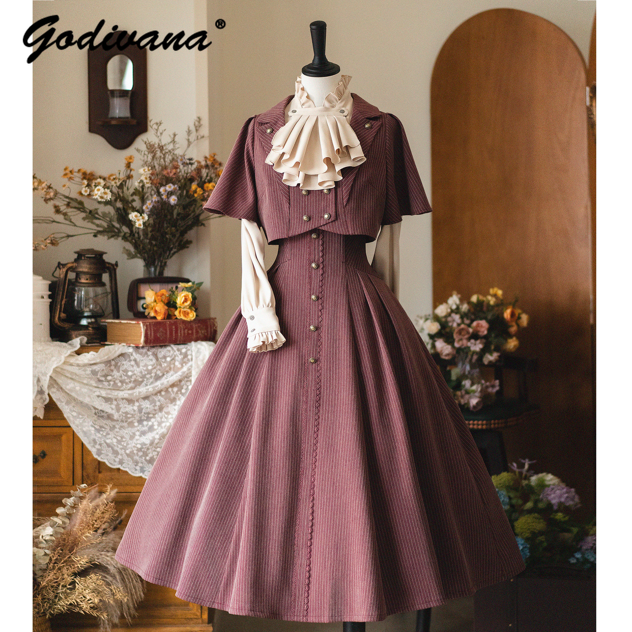 Original Retro Skirt Set Outfi - Coat Rack Standing avaliação e preço