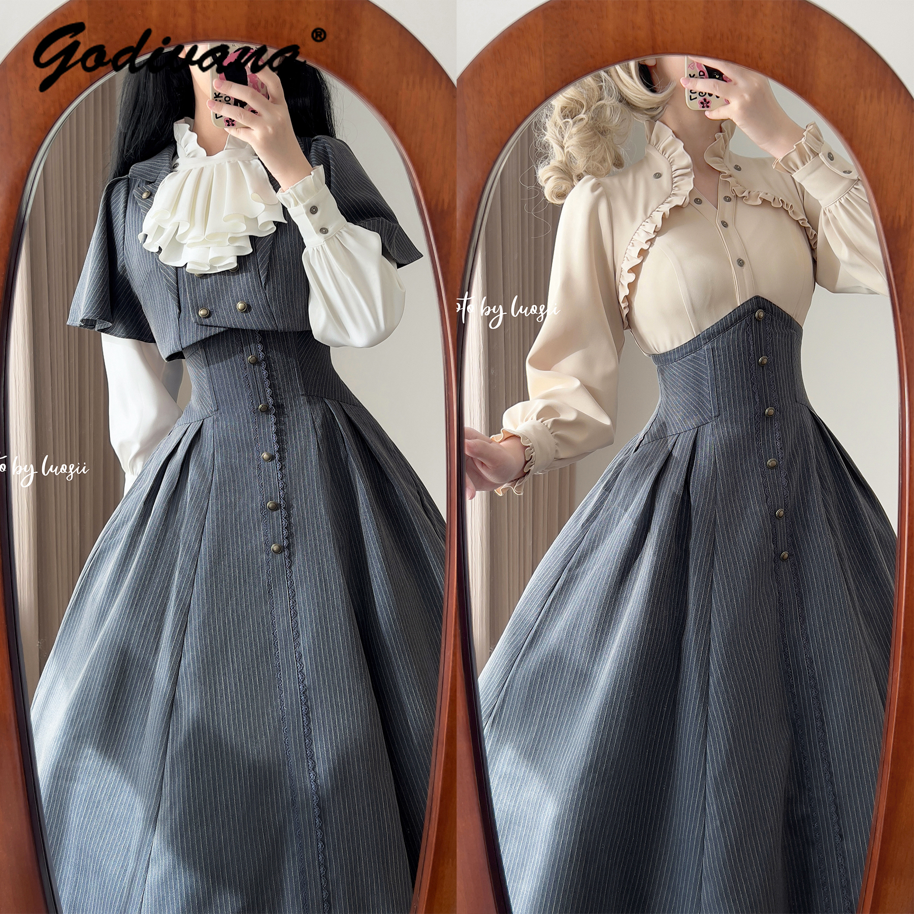 Original Retro Skirt Set Outfi - Coat Rack Standing avaliação e preço