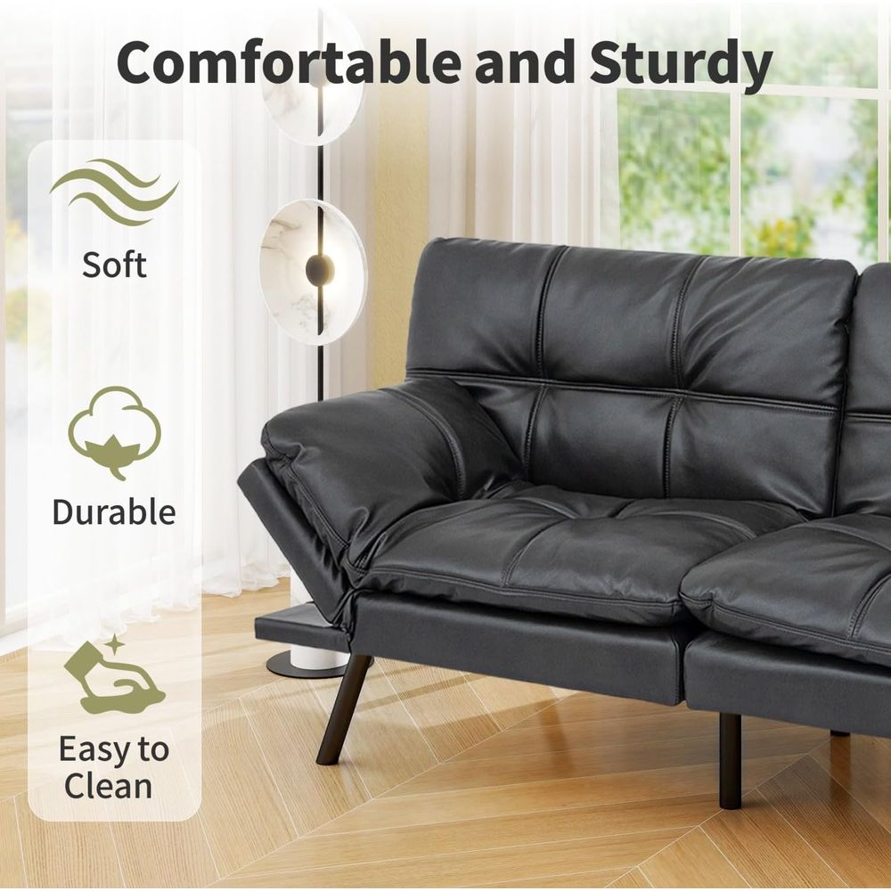 Convertible Sofa Bed with Adju - Office Furniture For Small Spaces avaliação e preço