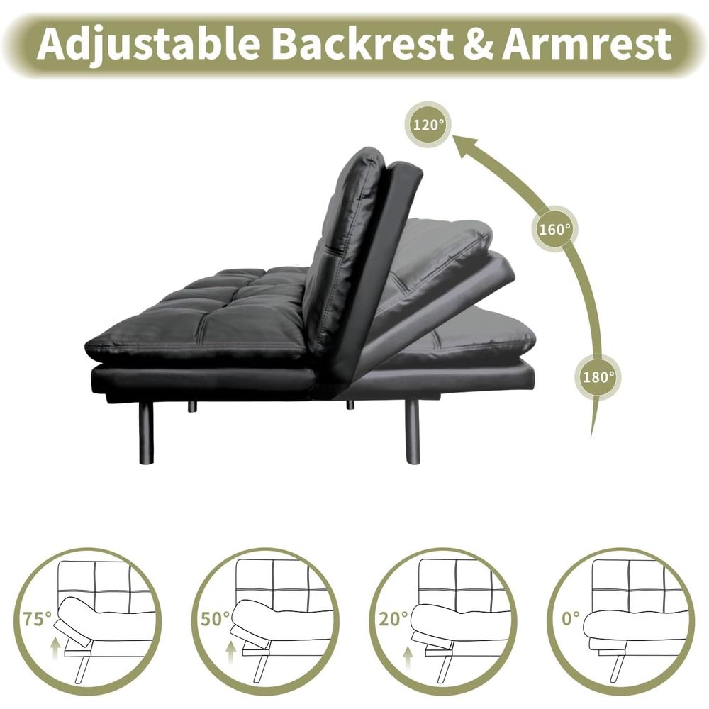 Convertible Sofa Bed with Adju - Office Furniture For Small Spaces avaliação e preço