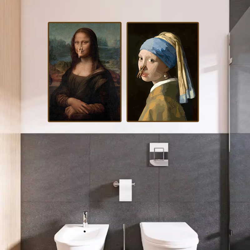 1pc Funny Abstract Bathroom To - Office Furniture Direct avaliação e preço