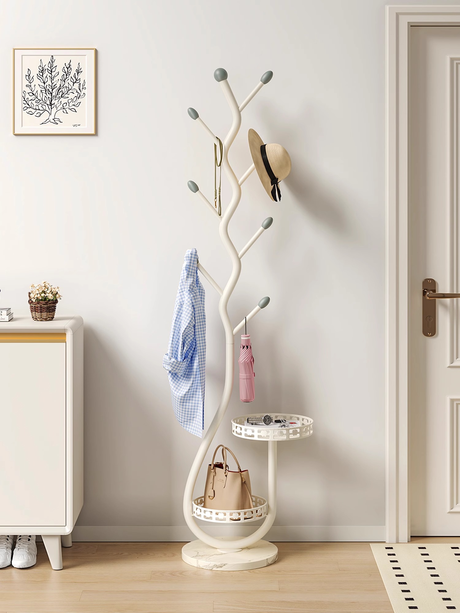 Nordic Style Carbon Steel Clot - Coat Rack Standing avaliação e preço