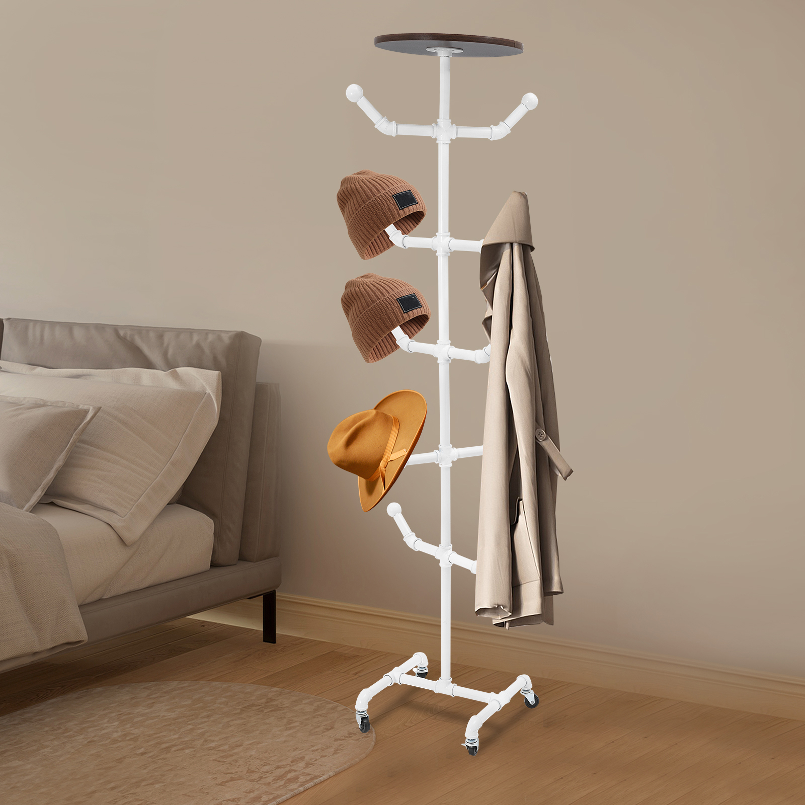 34x34x166cm Coat and Hat Stand - Coat Rack Standing avaliação e preço