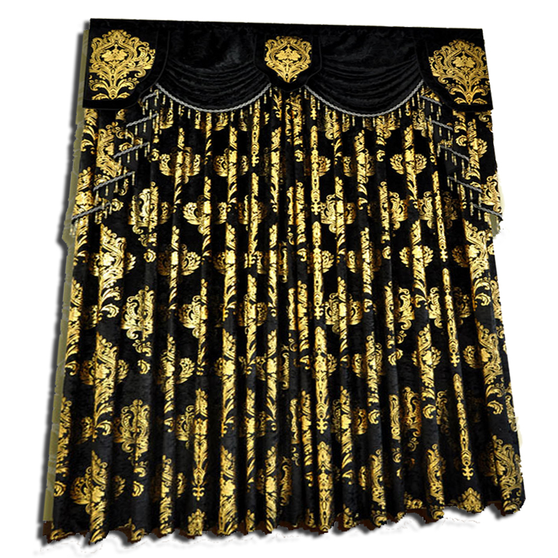 Christmas Black Velvet Curtain - Office Furniture Hong Kong avaliação e preço