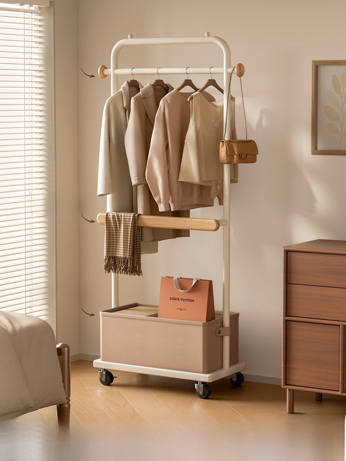 Bedroom Floor Standing Clothes - Coat Rack Standing avaliação e preço